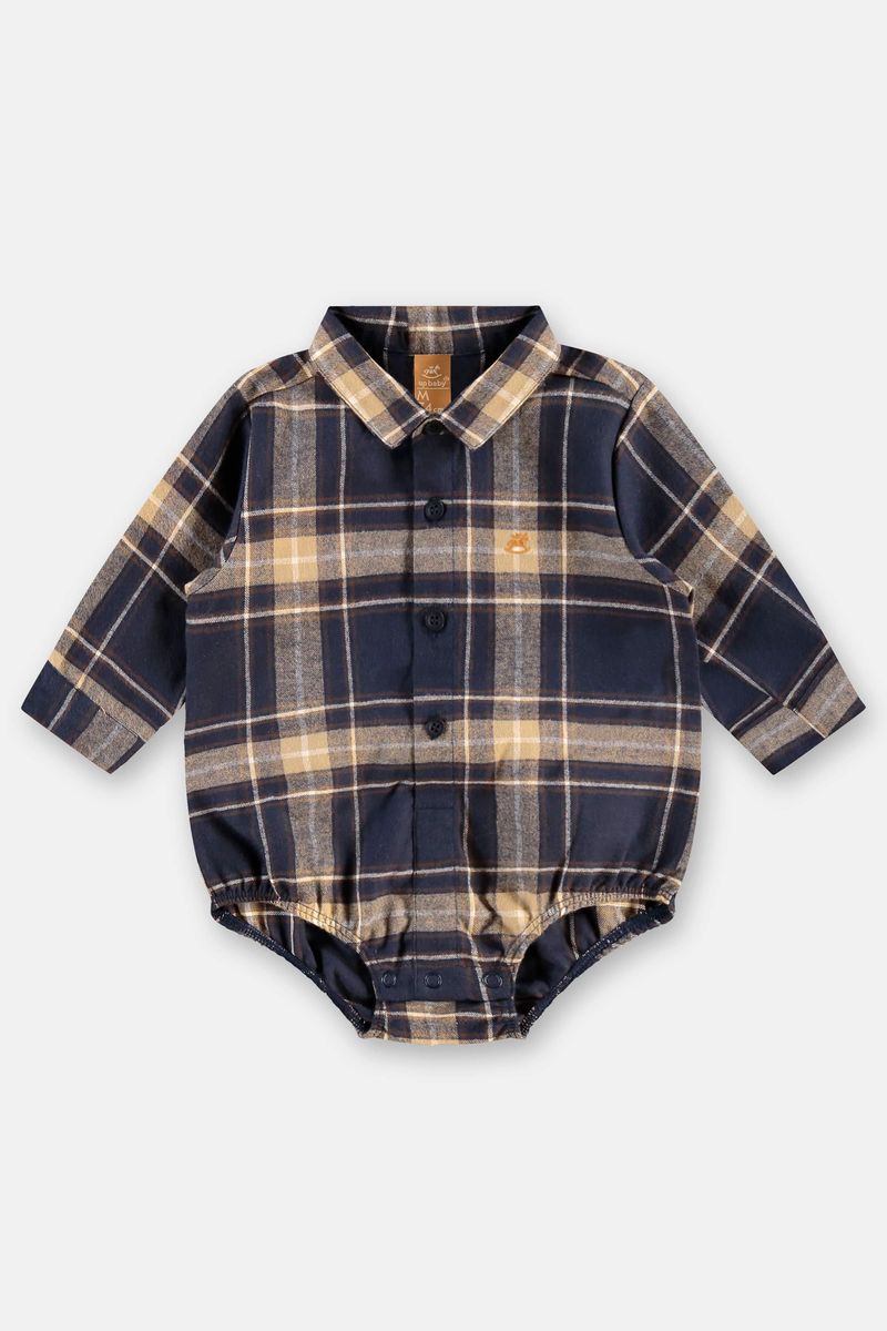 body-camisa-para-bebe-menino-em-flanela-xadrez-azul-