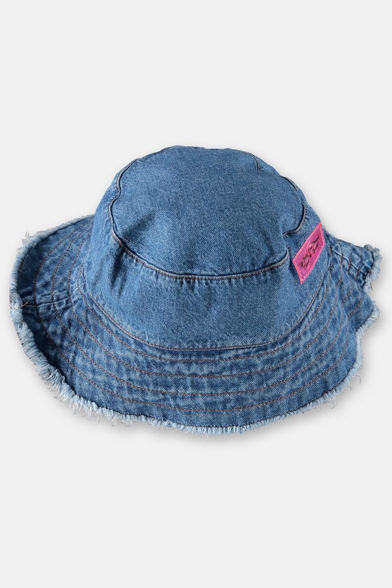 Up-Baby---Bucket-Hat-Infantil-em-Jeans-Para-Menina-Azul