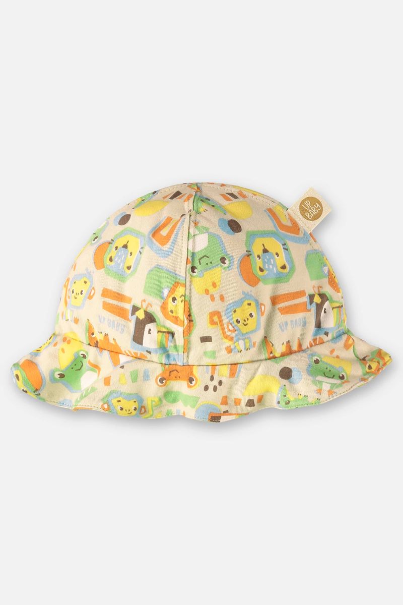 Bucket-Hat-Comfy-Unissex-para-Bebe-em-Suedine--Bege--Up-Baby