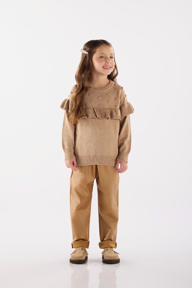 Calca-Infantil-Clochard-em-Cirre-Peluciado-Marrom-Up-Baby---Costas