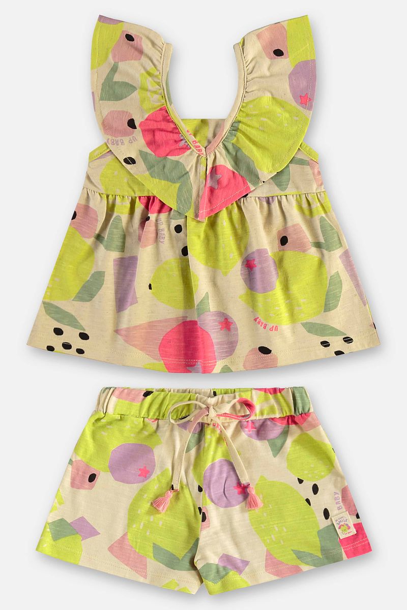 conjunto-com-blusa-e-short-de-frutas-infantil-feminino-bege-up-baby