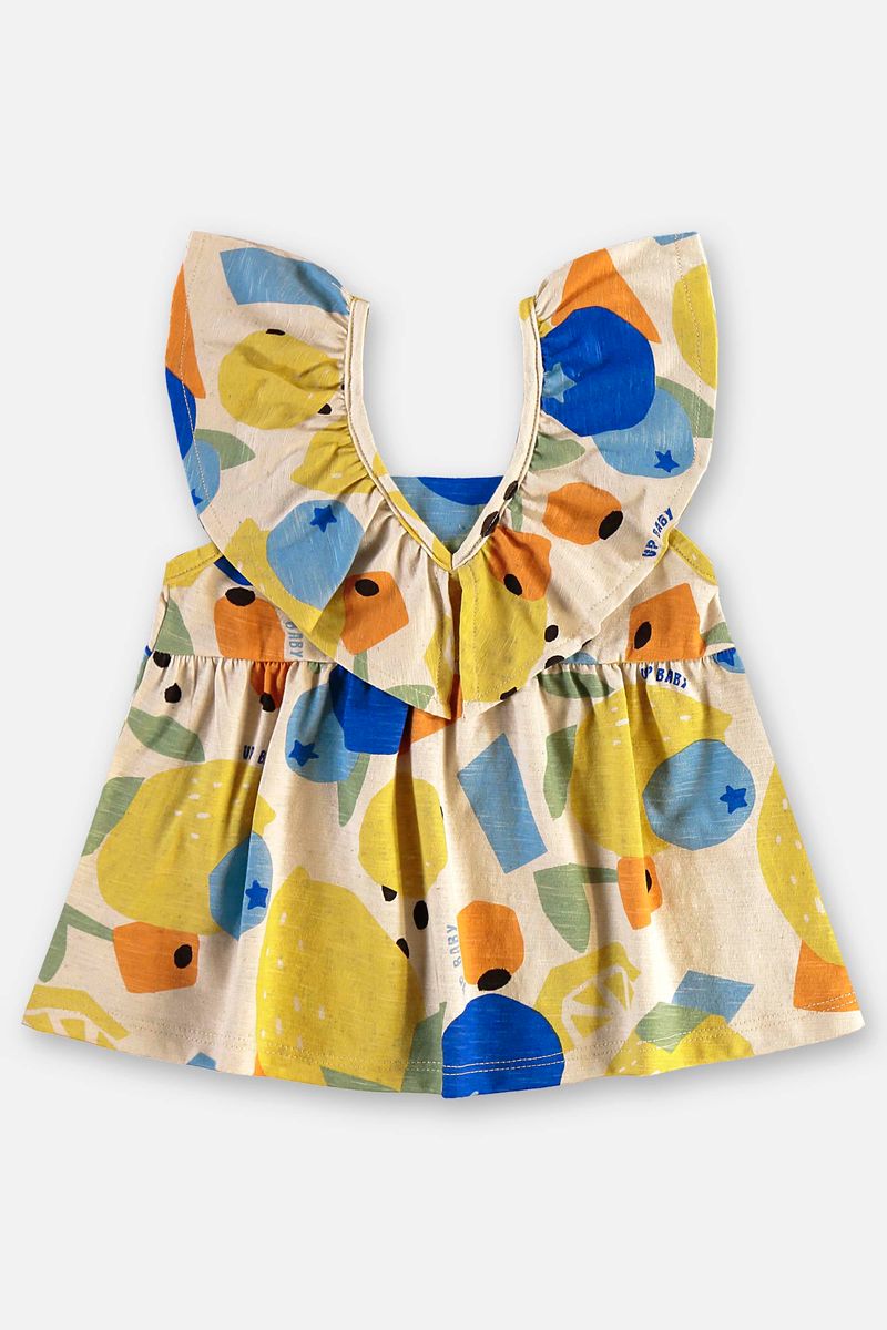 conjunto-com-blusa-e-short-de-frutas-infantil-feminino-bege-up-baby
