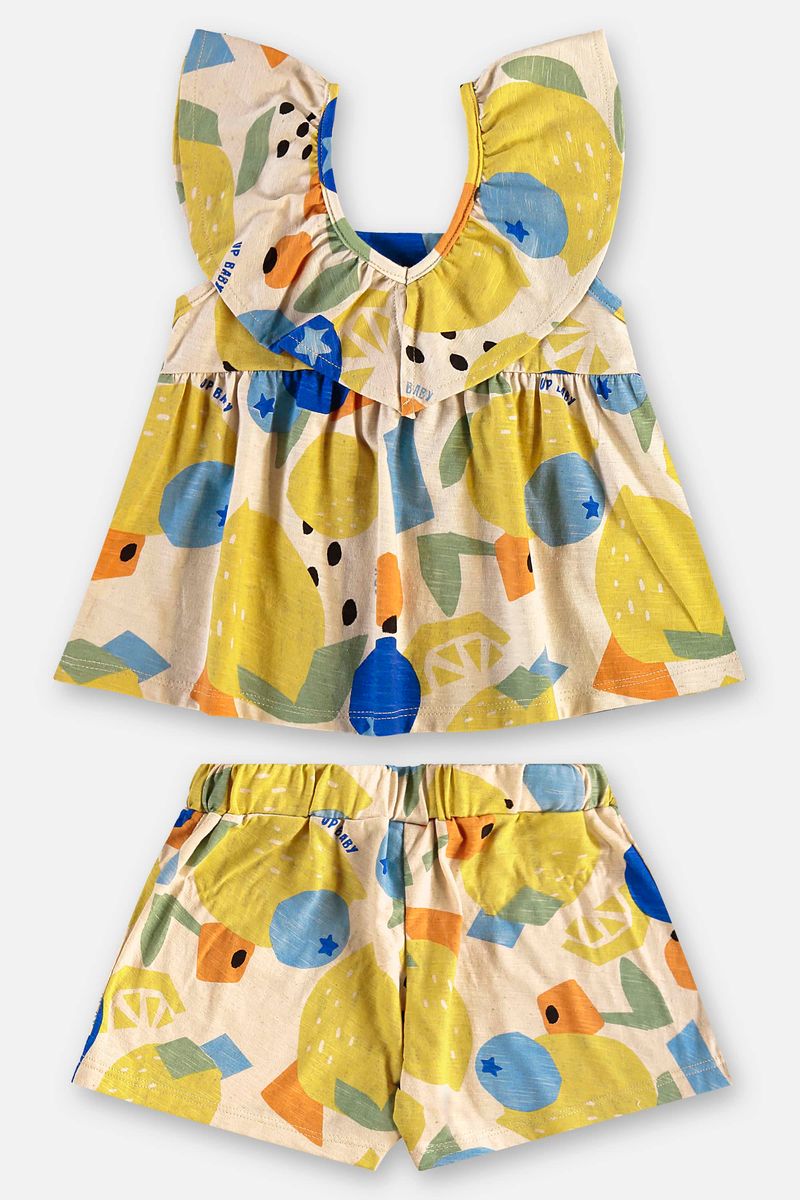 conjunto-com-blusa-e-short-de-frutas-infantil-feminino-bege-up-baby