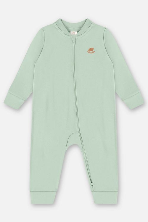 Macacão Unissex para Bebê em Suedine Essentials (Verde) Up Baby