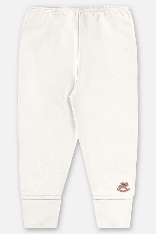 Calça Unissex para Bebê em Suedine Essentials (Off White) Up Baby