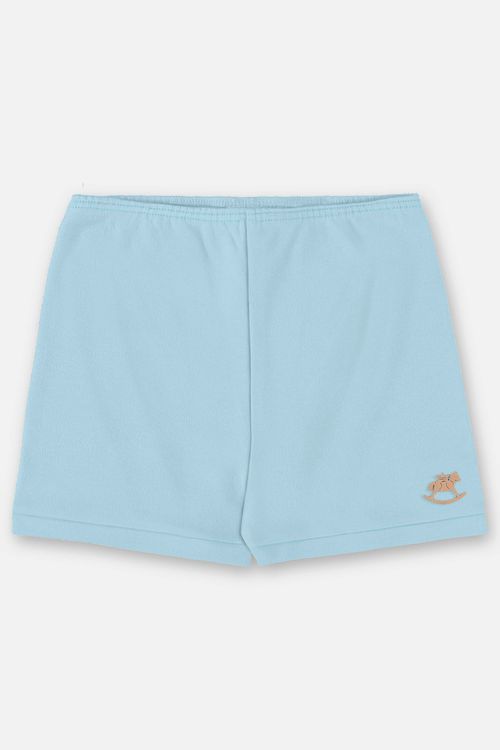 Short Unissex para Bebê em Suedine Essentials (Azul Claro) Up Baby