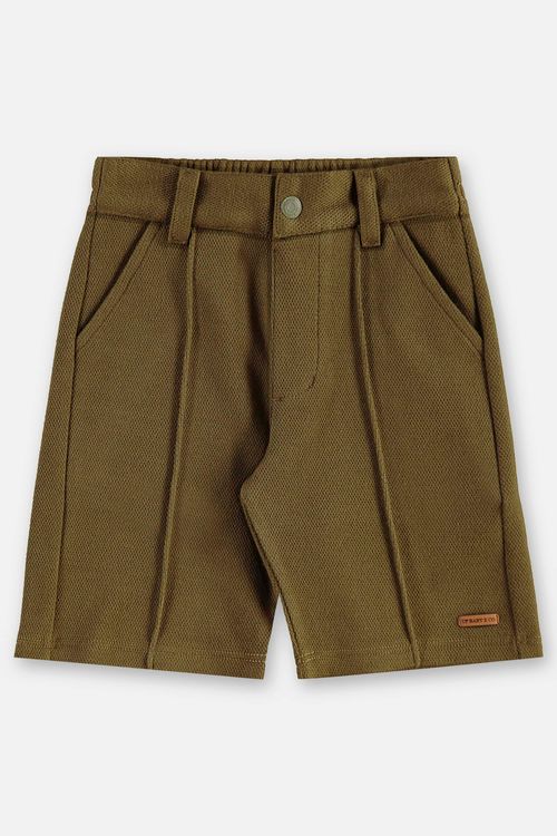 Bermuda Infantil Masculina em Malha Alfaiataria (Verde) Up Baby