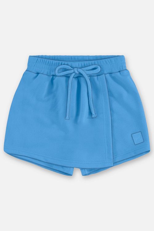 Short-Saia Infantil em Moletom Sem Felpa (Azul) Up Baby