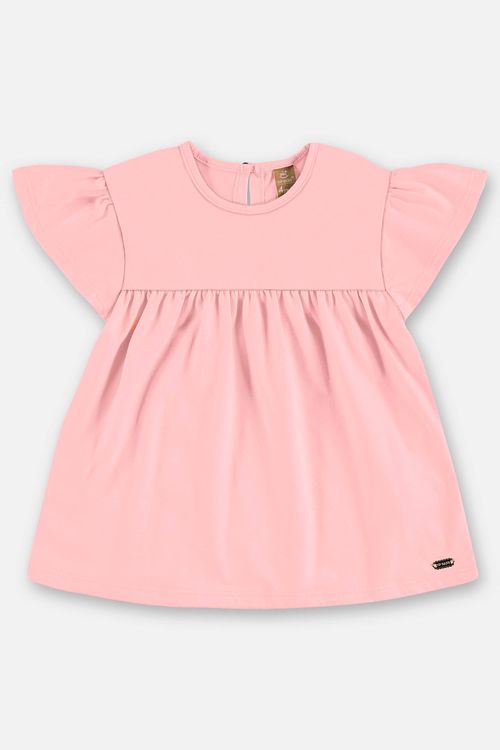 Blusa Básica Infantil Feminina em Algodão (Rosa) Up Baby