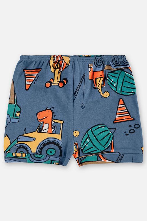 Short em Suedine Essentials para Bebê Menino (Azul Marinho) Up Baby