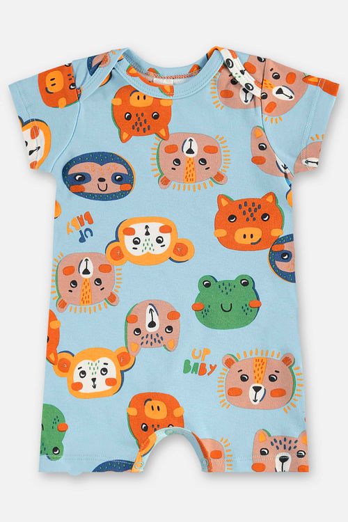 Macaquinho em Suedine Essentials para Bebê Menino (Azul Claro) Up Baby