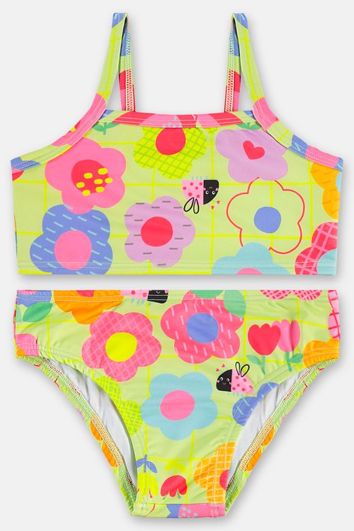 Biquíni Infantil Top e Calcinha FPS+50 Forrados (Verde Claro) Up Baby