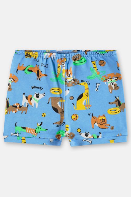 Short para Bebê Menino em Suedine Essentials (Azul) Up Baby