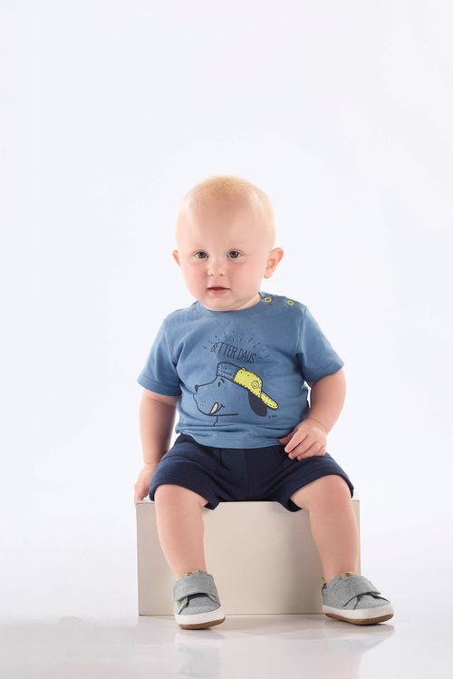 Conjunto Melhores Dias para Bebê Menino (Azul) Up Baby