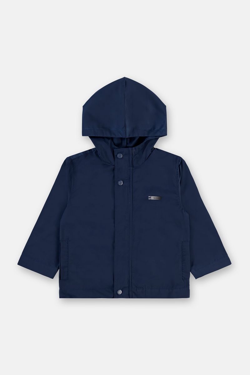 Jaqueta-Parka-Infantil-Impermeável-Azul-Marinho-2